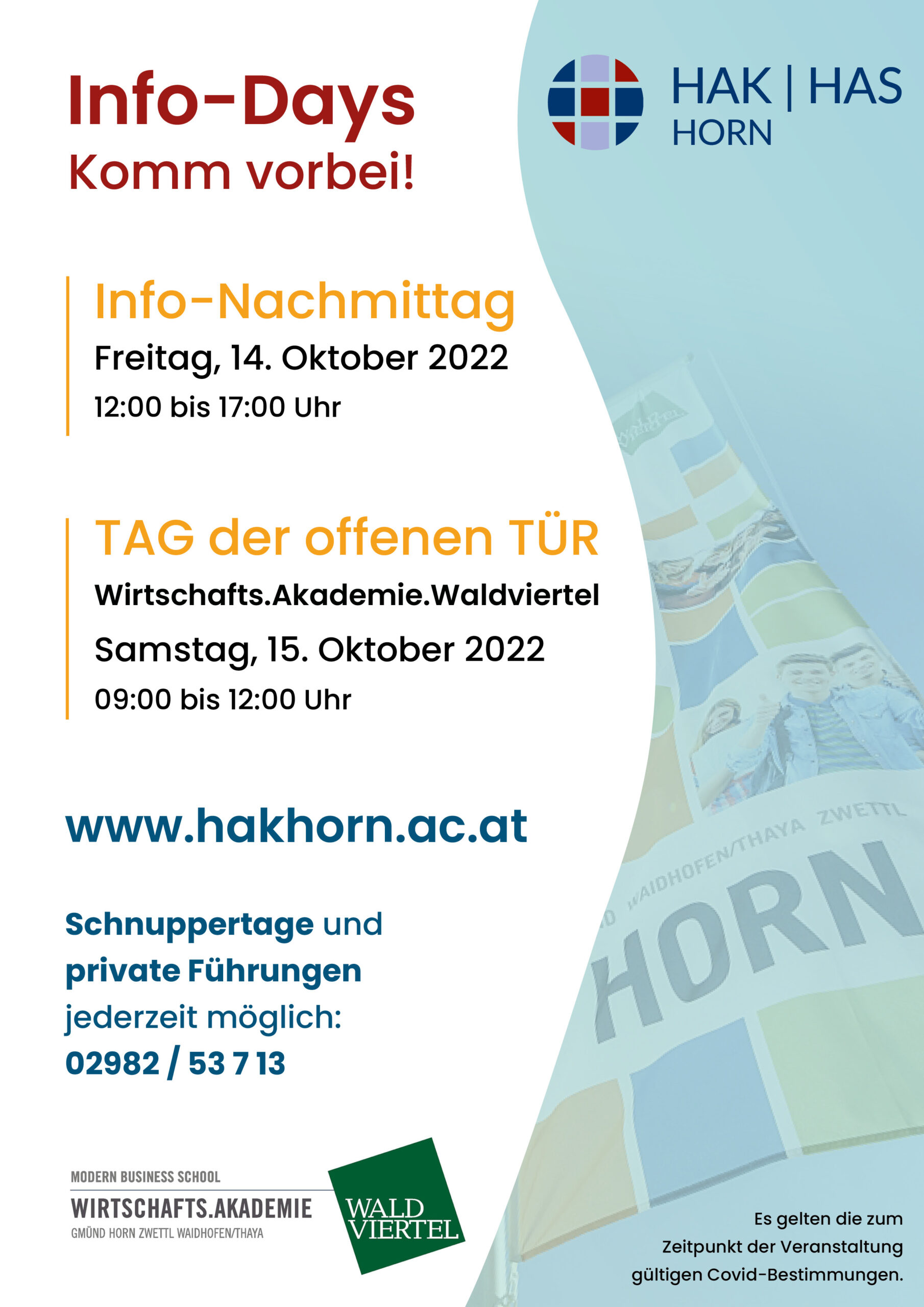 Info Days – komm vorbei!