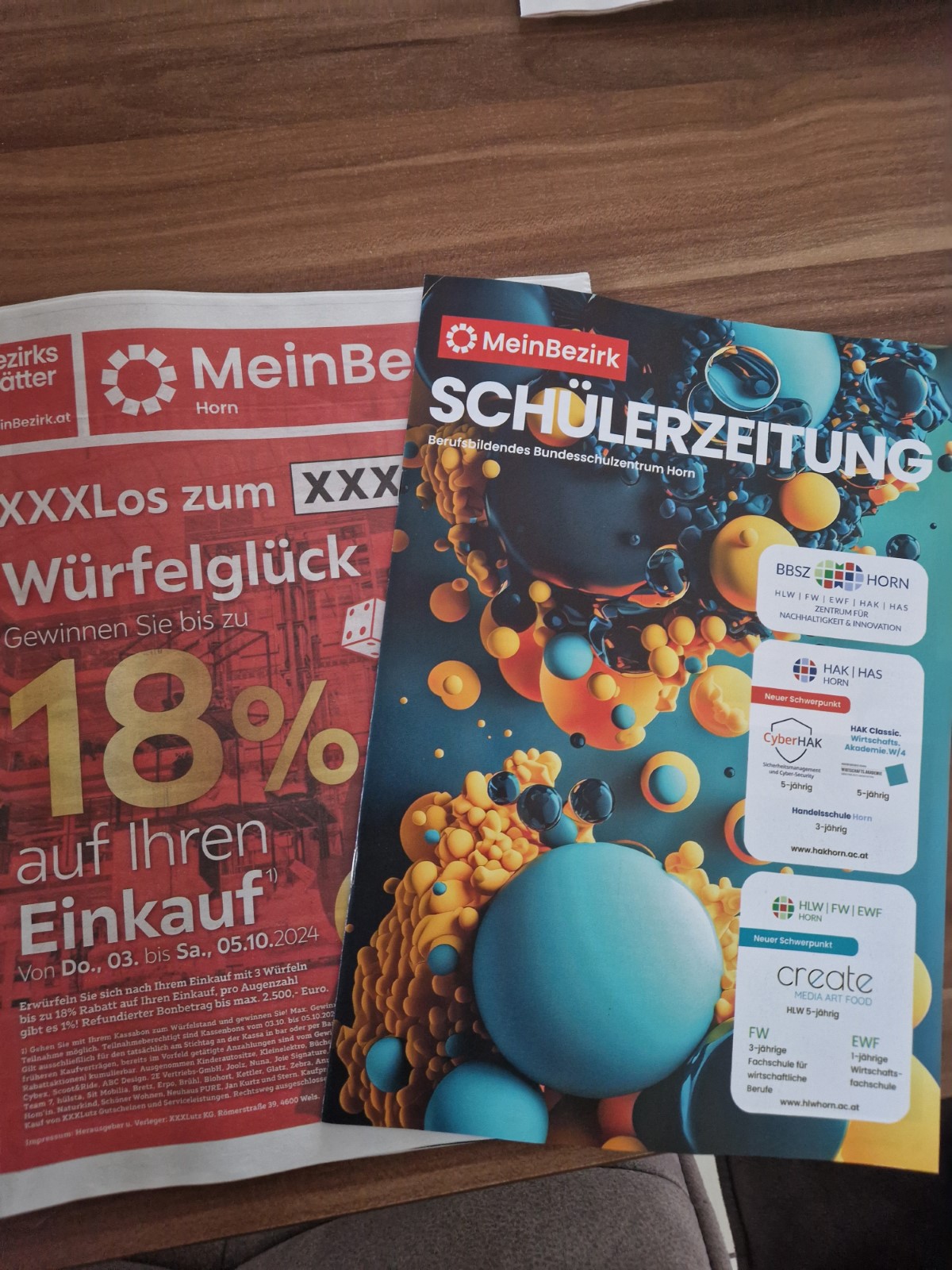 Schüler der HAK und HLW Horn gestalten beeindruckende Schülerzeitung