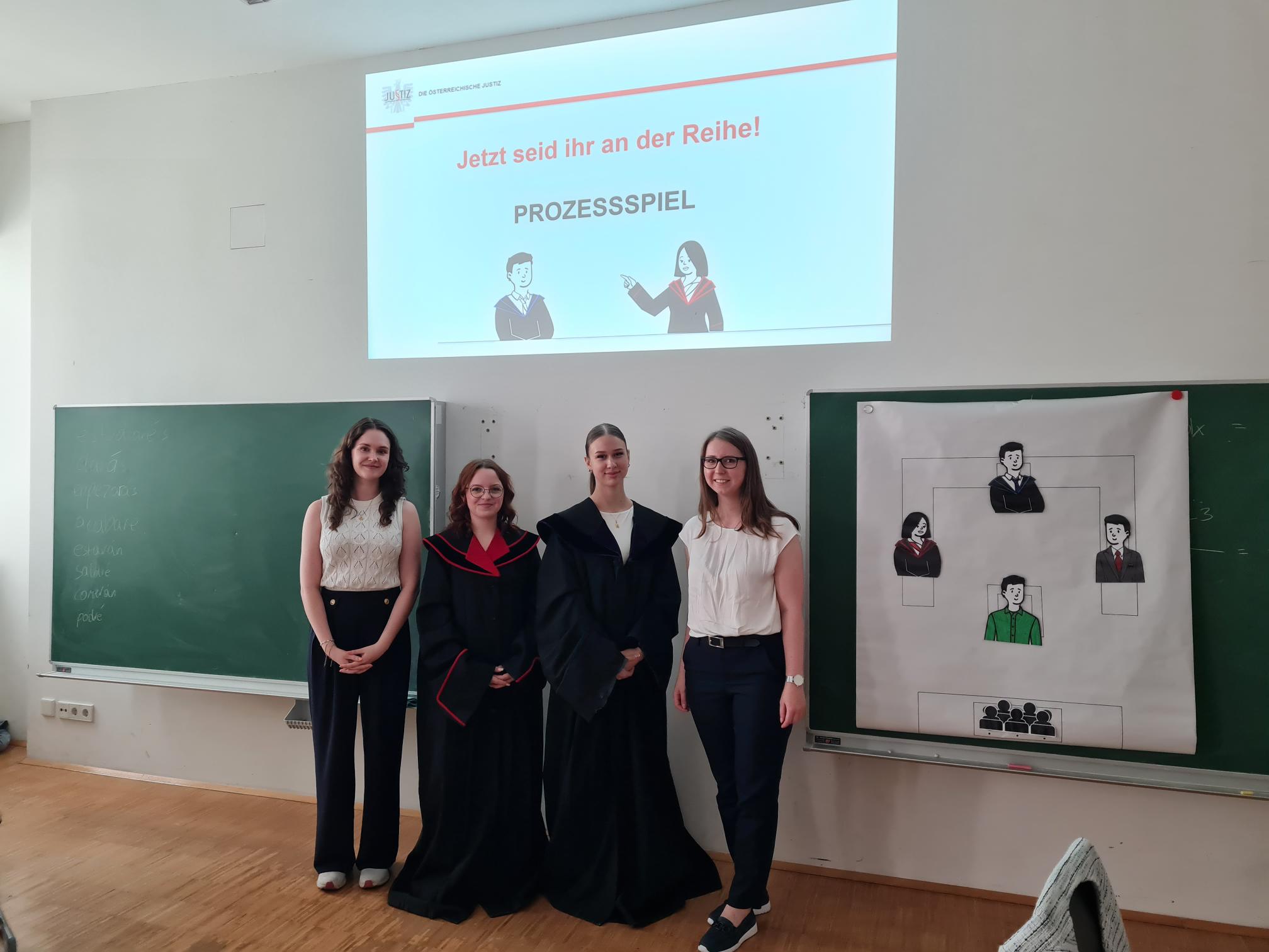 „Justiz macht Schule“: Workshop mit den Schülerinnen und Schülern der 4AK und 4BK