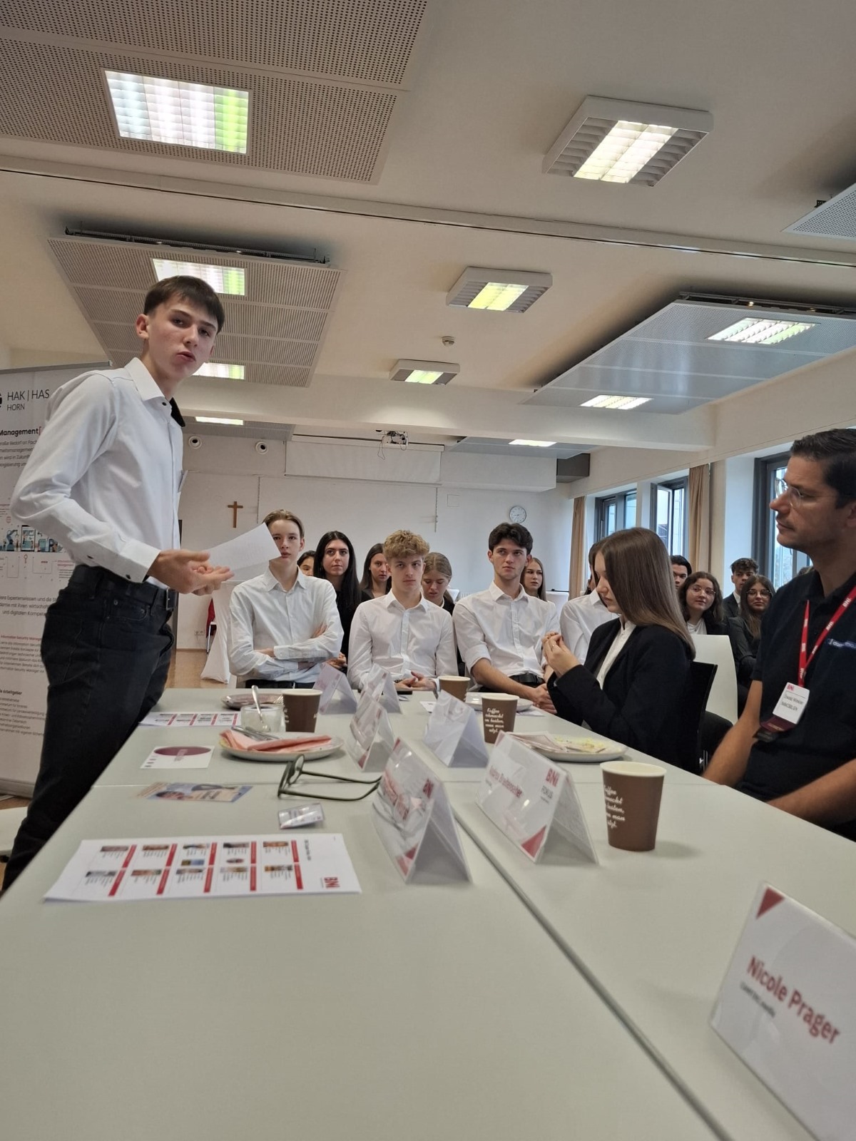 Businessfrühstück des Businessnetzwerks International an der BHAK Horn