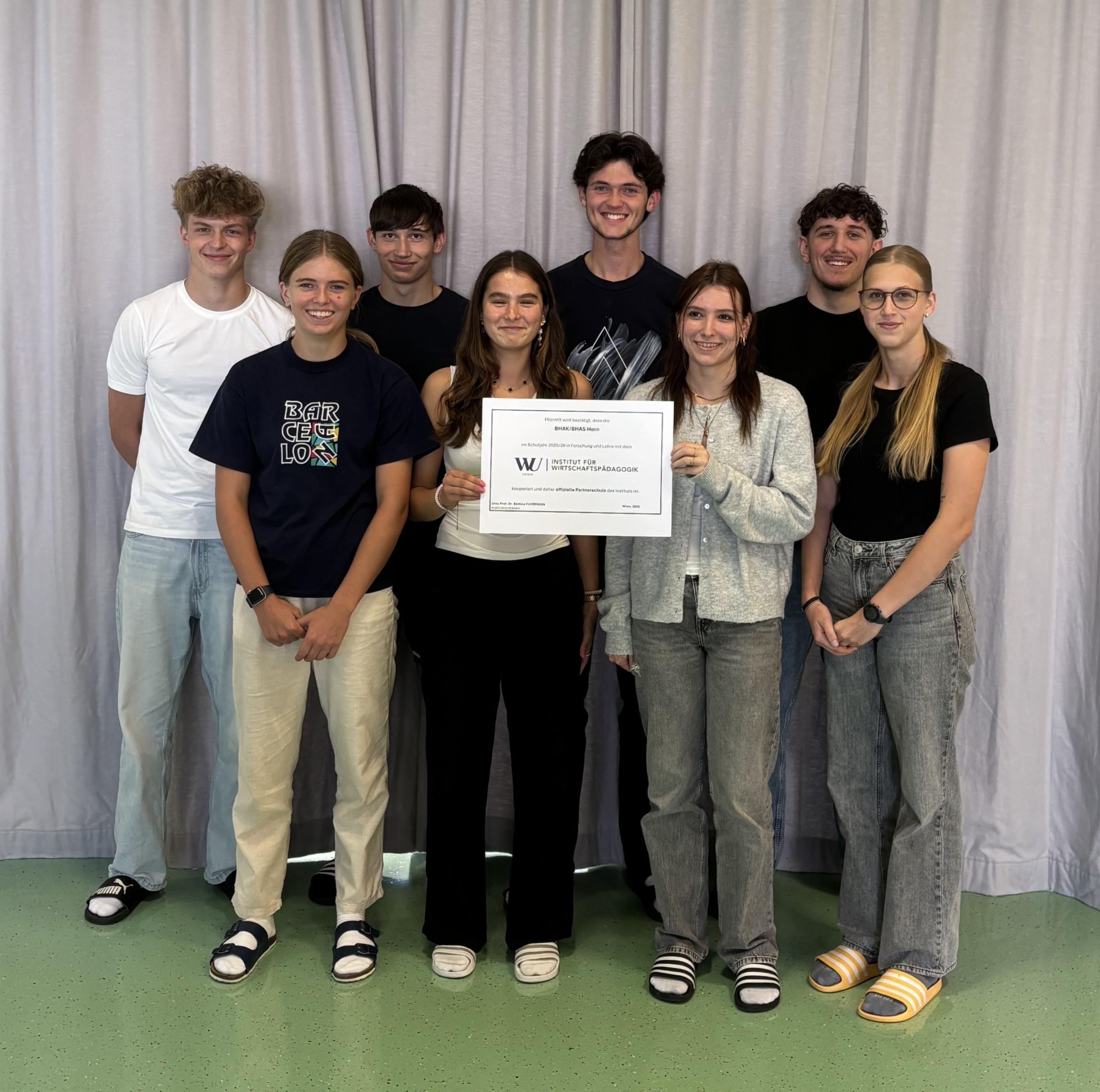 WU Partnerschule – Urkundenverleihung 11.9.2025