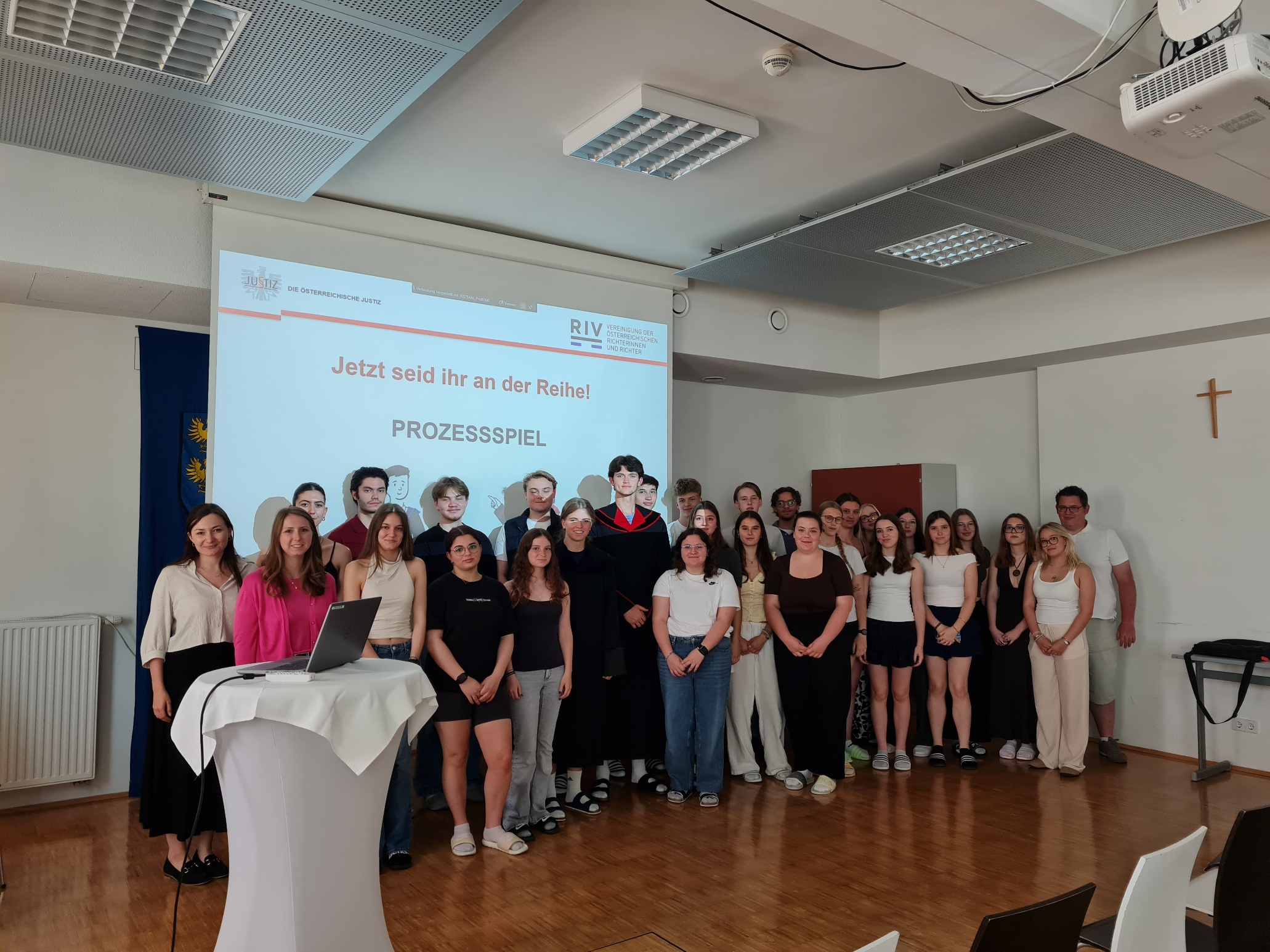 „Justiz macht Schule“: Workshop mit den Schülerinnen und Schülern der 4AK und 4BK